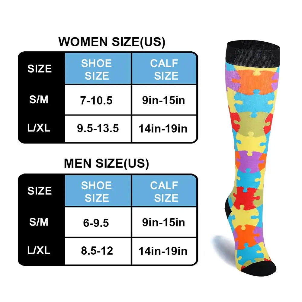 Multi color Compression Socks for Men & Women