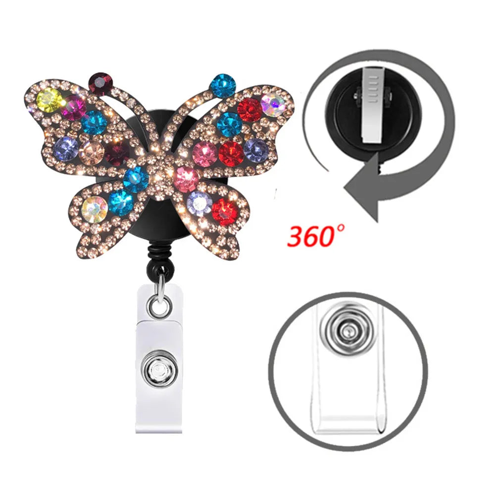 Butterfly Retractable Badge Holder