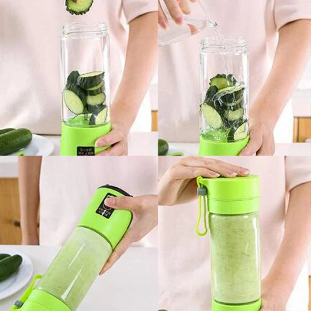 4 Blades Portable Electric Blender Cup and Cover