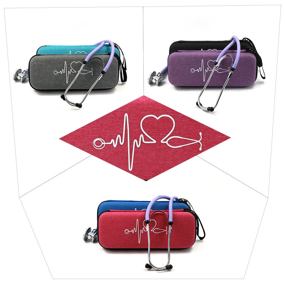 Stethoscope Storage Box Mesh Pockets Case for 3M Littmann Cardiology III Stethoscope