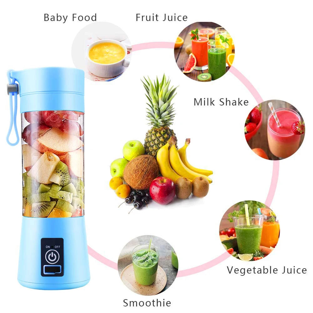 4 Blades Portable Electric Blender Cup and Cover