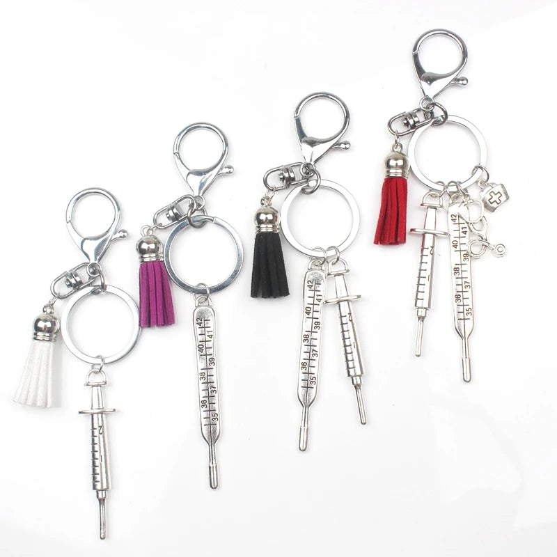 Medical Key Chain with Color Tassel