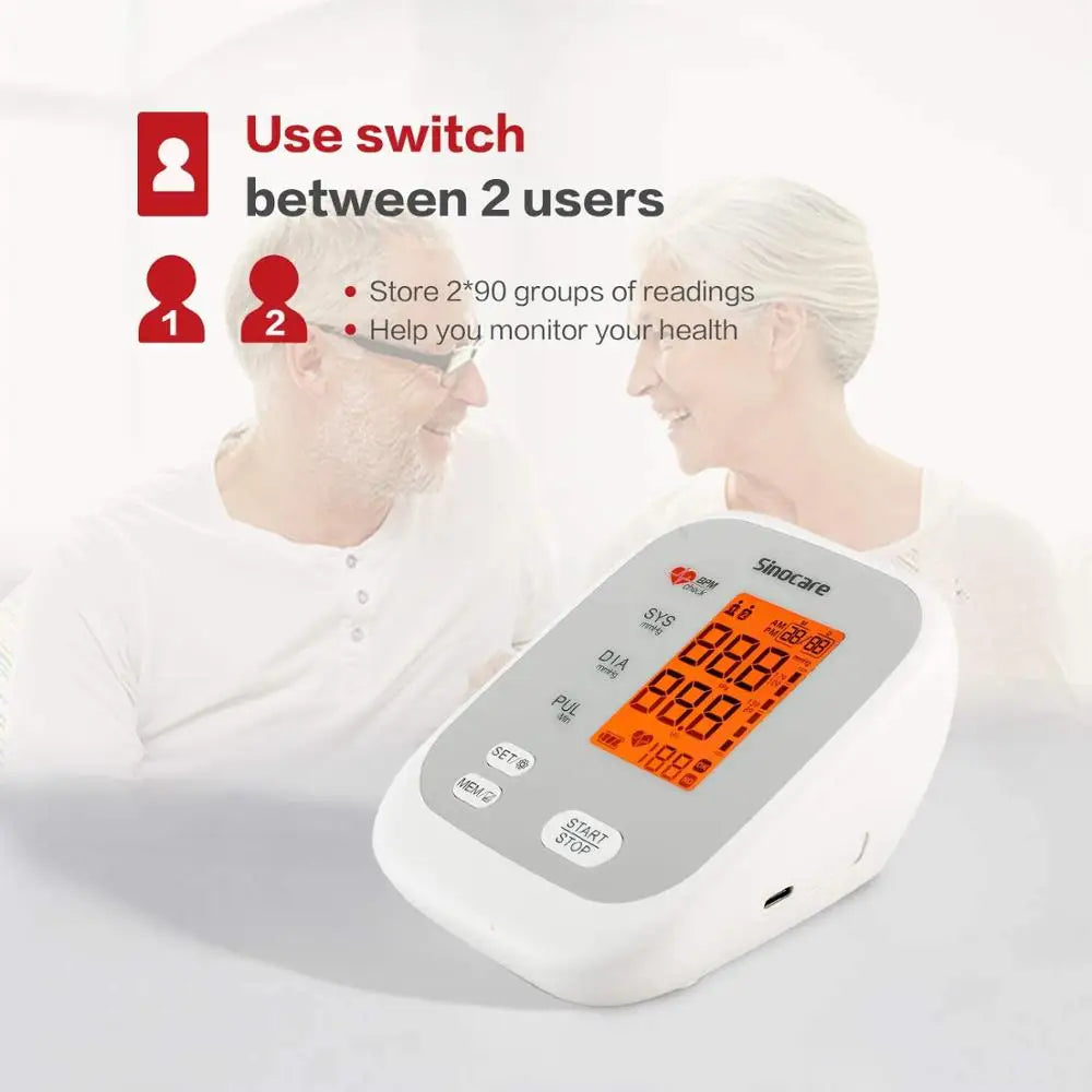 Upper Arm Blood Pressure Cuff Device