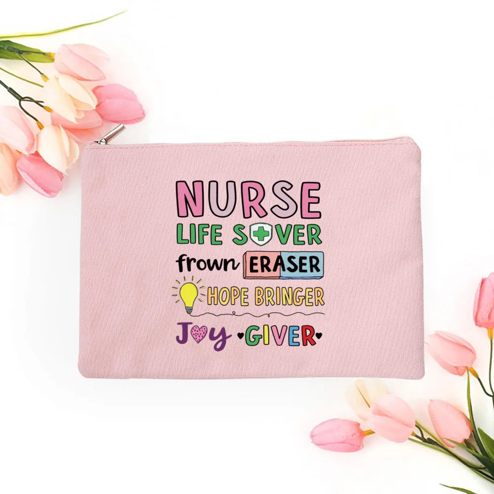 “Nursing Is A Work of Heart” Cosmetic Case