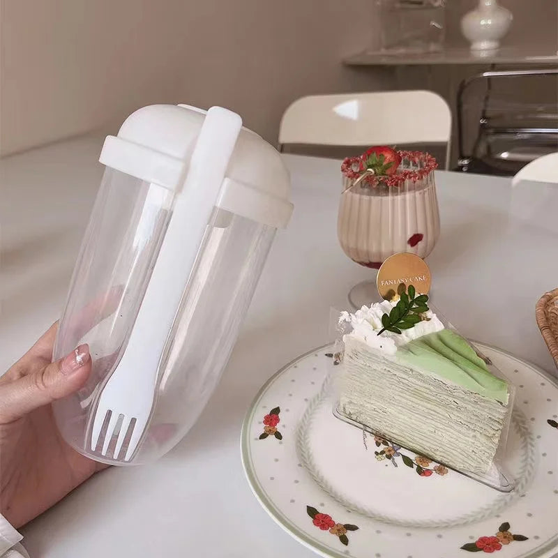 Salad Container Set with Fork & Sauce Cup