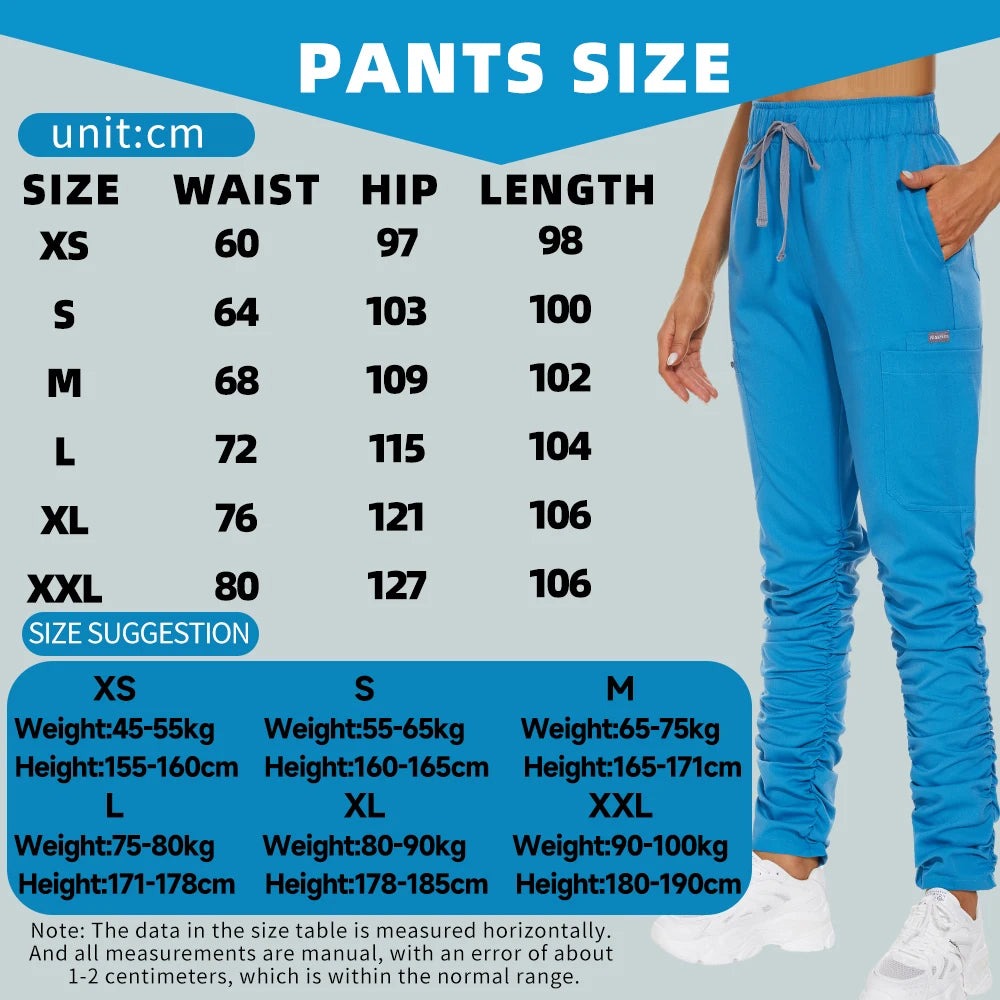 Stacked style Scrubs Pants