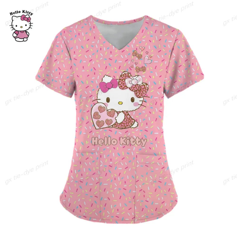 Hello Kitty Medical Scrub Top - sKrubs by Kay LLC