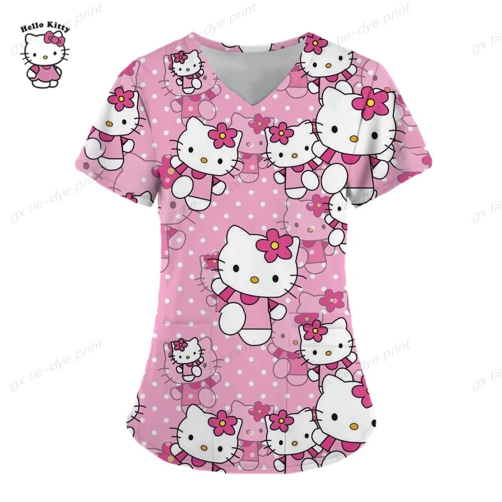 Hello Kitty Medical Scrub Top - sKrubs by Kay LLC