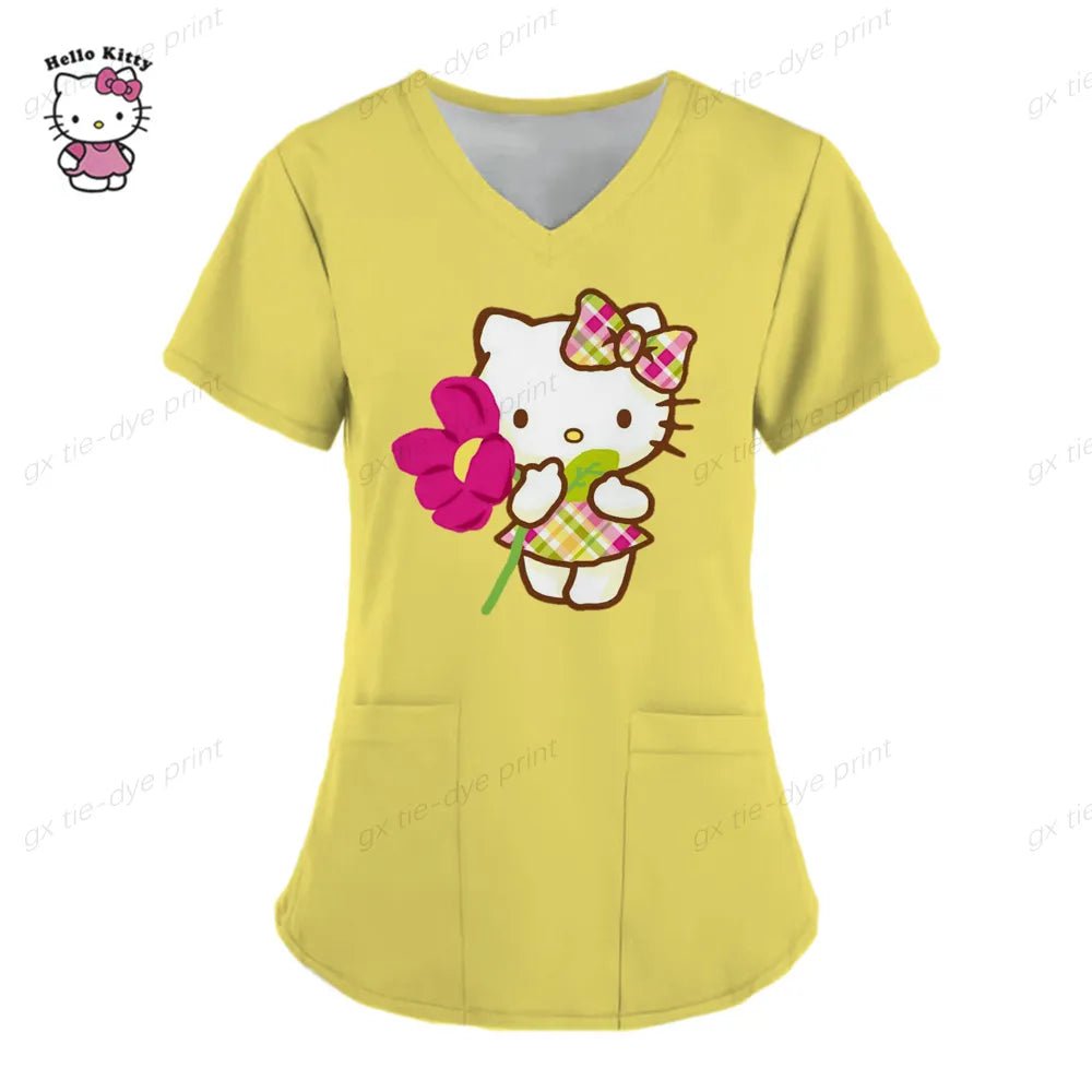 Hello Kitty Medical Scrub Top - sKrubs by Kay LLC