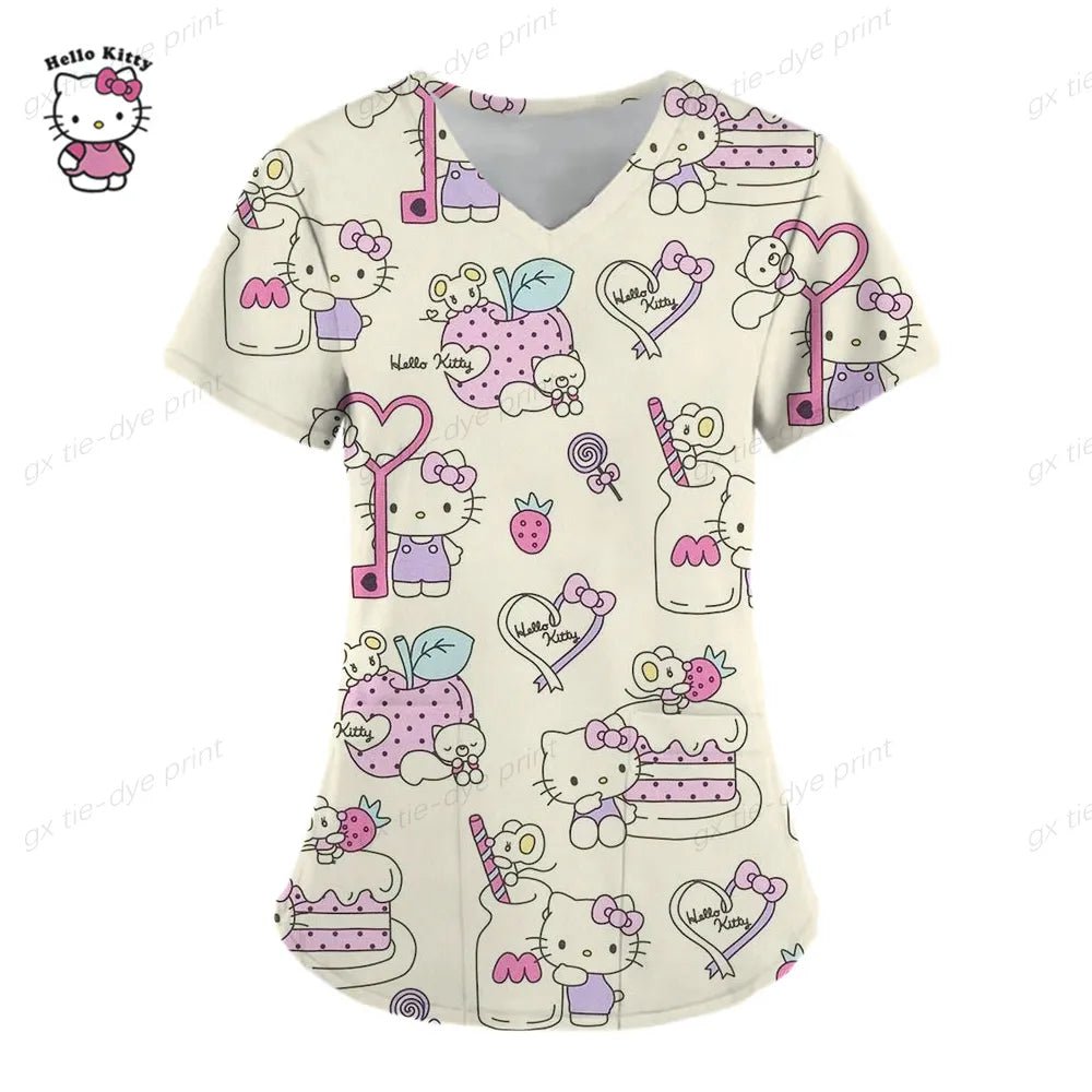 Hello Kitty Medical Scrub Top - sKrubs by Kay LLC