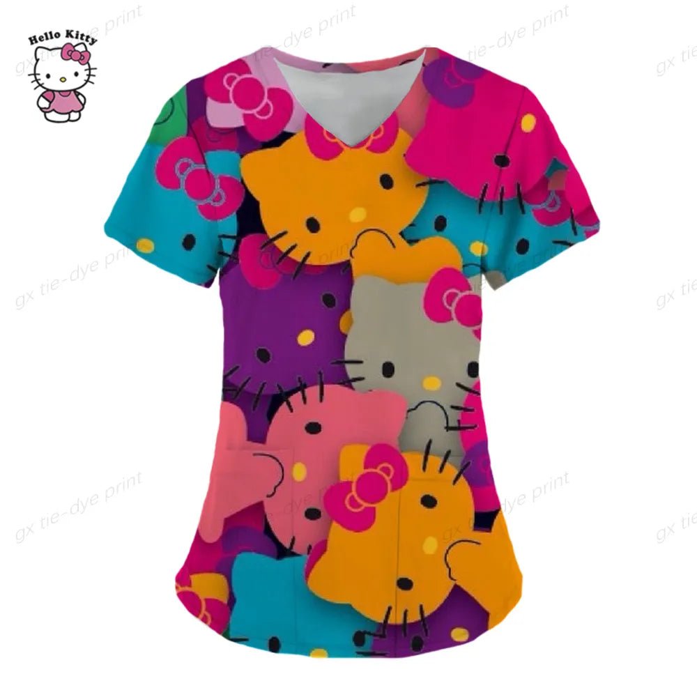 Hello Kitty Medical Scrub Top - sKrubs by Kay LLC