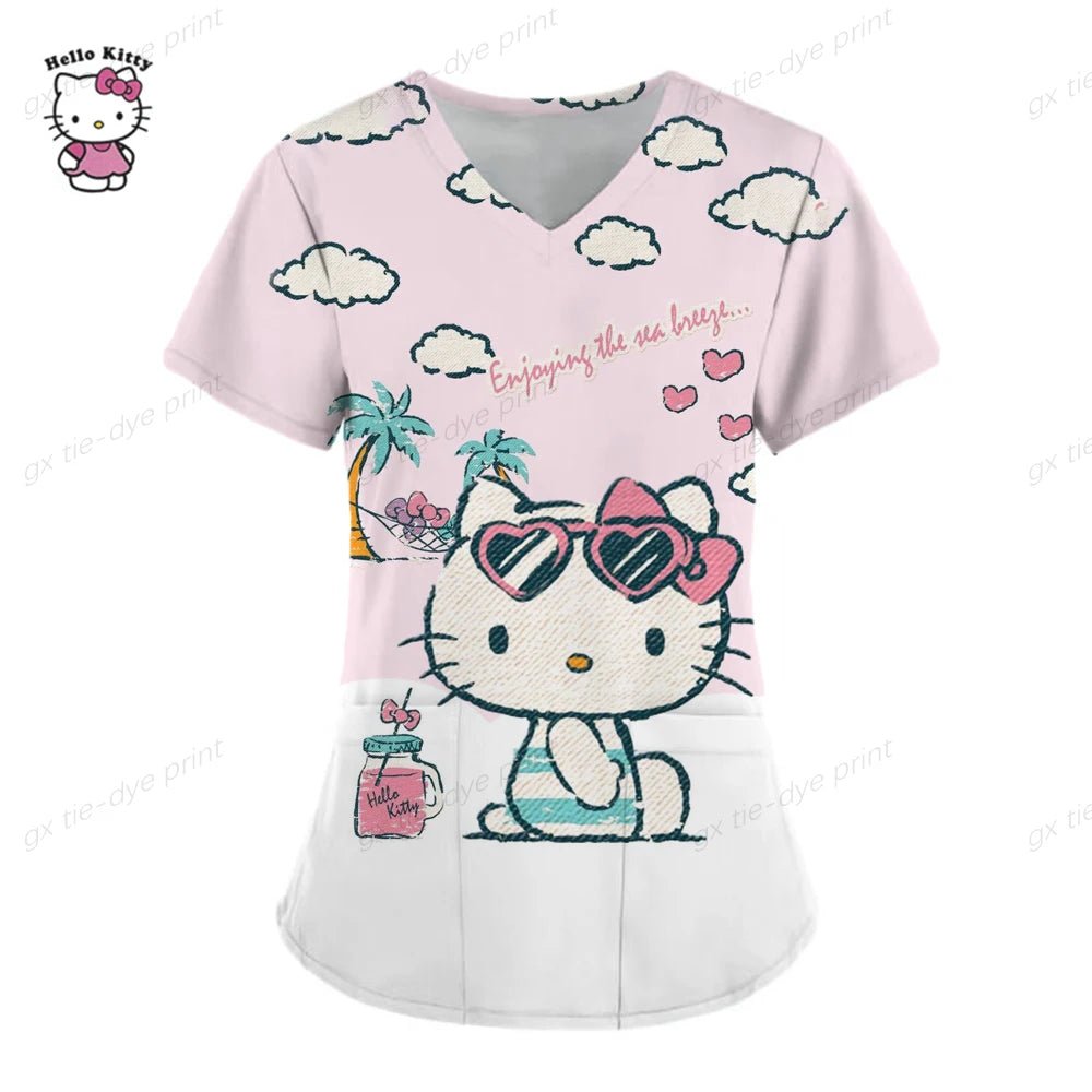 Hello Kitty Medical Scrub Top - sKrubs by Kay LLC